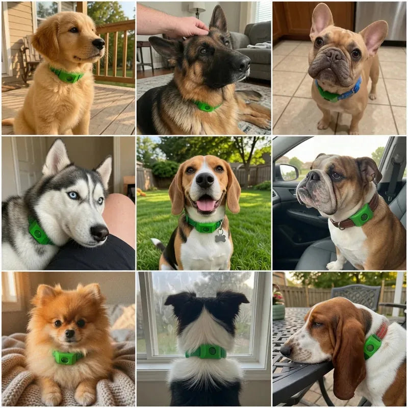 Chien protégé par le pendentif